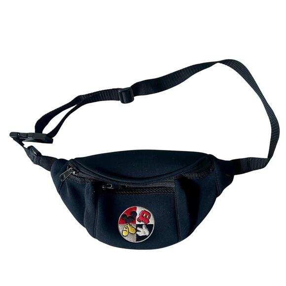 Disney Handbags - Vintage Disney world embroidered Mickey Mouse Fanny pack 90s Y2K belt bag